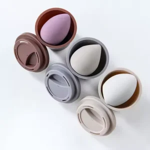 New Style Beauty Egg Cosmetic Blender Customize Make up Sponge Private Label Latex Free Coffee Cup Makeup Sponge