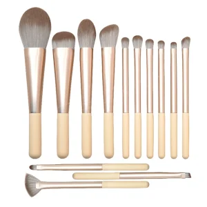 New Style Vegan Professional Custom Eye Shadow Makeup Brush Set Unique Design Private Label for Face Concealer Application