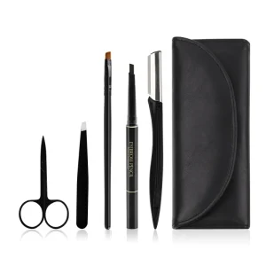 New Trending Makeup Tool Set Eyebrow Scissors Tweezers Steel Eyebrow Shaping Trimming Set for Face Beauty Use