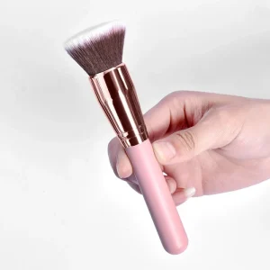 New Yacai Single BB Cream Makeup Brush Foundation Brush Flat Head Powder Brush Portable Beauty Makeup Tool