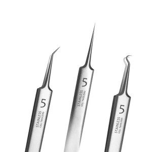 No. 5 Ultra Fine Cell Pimples Blackhead Clip Tweezers Beauty Salon Special Scraping Artifact Acne Needle Tool