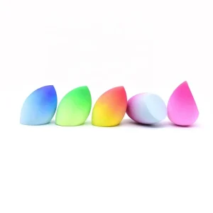 Non Latex Beauty Egg Facial Foundation Sponge Washable Gradient Color Soft Cosmetics Puff Makeup Blender Sponge