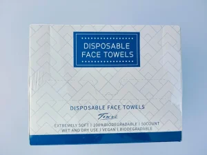 Non Woven Eco Friendly Disposable Facial Towels Lint Free & Skin Friendly Square Cleansing Cloths for Home Use