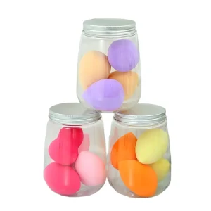 Non latex Material Premium Makeup Sponge Set with Unique Sponge Bottle Beauty Sponge Blender Set Dry wet Dual Use