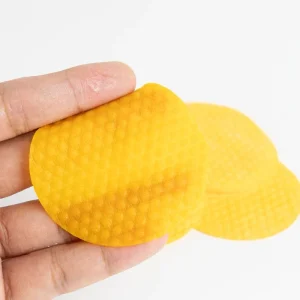 Non-woven Yellow Dot Cleansing Pad Toner Pad Material Dry Toner Pad Soft Facial Beauty for Skin Moisture Clean