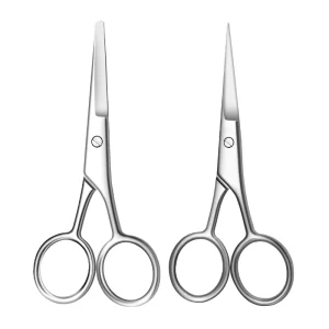 Nose Hair Scissor Makeup Scissors Surgical Grade Stainless Steel Face Fine Hair Removal Tools With Rounded Tips