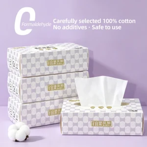 OEKO TEX Certification New Design Breathable Hypoallergenic Two-sided Plain 1-Ply 20x20cm Cotton Nonwoven Disposable Face Towel