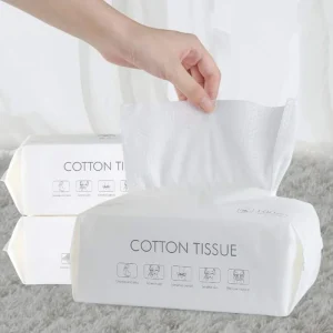 OEM 100% Organic Soft Cotton Hand and Facial Wash Cleaning Tissue Salon Spa Makeup Disposable Clean Face Towel