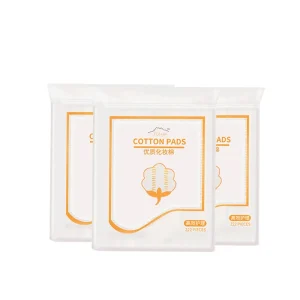 OEM 222pcs Lint Free Disposable Square Cotton Pad Female Cosmetic Makeup Remover for Skin Care