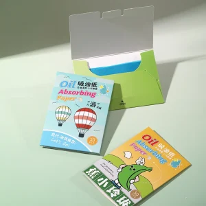 OEM 50 Pcs Oil Blotting Paper Private Label Oil Absorbing Sheet for Face Portable Blotting Paper Oil Absorbing