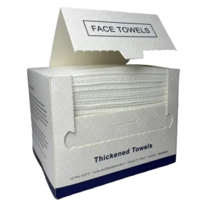 OEM Custom 50pcs Hypoallergenic Skin Clean Nonwoven 100% Biodegradable USDA Biobased Facial Towel Makeup Remove Wipes Disposable