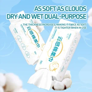 OEM Custom Design Patterned Disposable Towel Cotton Tissue for Face