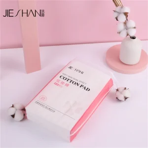 OEM Disposable 3-Layer Square 6*5cm Cotton Pads Facial Make-Up Remover Wipes Plain & Mesh Double Effect 270pcs Pack