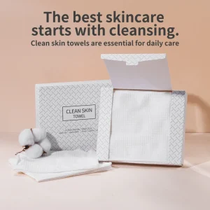 OEM Disposable Facial Towel Color Box English Packaging Soft Face Cleaning Wipes for Beauty Salon
