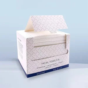 OEM Disposable Ultra Thick Face Towelettes Biodegradable Dry Wipes Household Gentle Exfoliation Makeup Cotton Tissues