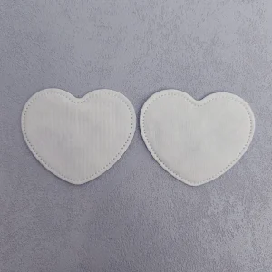 OEM Eco friendly 3 Layer Heart Shaped Customizable Cleaning Makeup Remover Cotton Pads