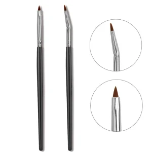 OEM Ergonomic Premium Bulk Vegan Synthetic Women High Quality Private Label Single Makeup Brush for Eyeliner