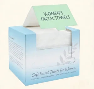 OEM Factory Biodegradable Cotton Face Towel Disposable Dry Wipe for Feminine Facial Cleaning Makeup Removal Gentle Skin Care