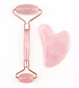 OEM High Quality 100% Natural Premium Jade Stone Facial Massager Real Jade Roller and Gua Sha for Face