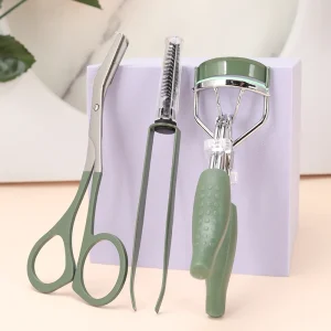 OEM Hot Trend Stainless steel eyelash Curler set Eyebrow Scissors Eyelash Assistant beauty tool eyelash curler makeup & tools
