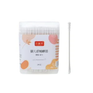 OEM Large Head Paper Sticks Baby Safty Cotton Buds QTips Baby Cotton Swabs