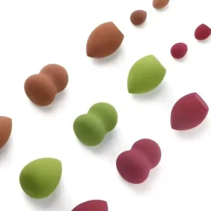 OEM Manufacturing Support High Density Wet Dry Sponge Makeup Flexible Custom Durable Waterdrop Shape Facial Makeup Sponge