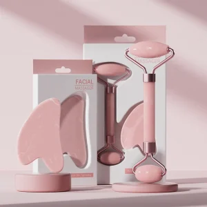 OEM Natural Jade Double Facial Roller NonPink Crystal Face Lifting Tool Dual Head Skin Tightening Anti-Puffiness Beauty Body