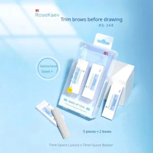 OEM ODM 5 Pieces 2 Boxes Stainless Steel Eyebrow Shaver Sharp & Harmless Facial Hair Remover for Makeup Prep
