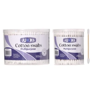 OEM ODM 500pcsEco Friendly Paper Stick Cotton Swabs Lint Free Multifunctional Double ended Cotton Buds For Nail Art Cleaning