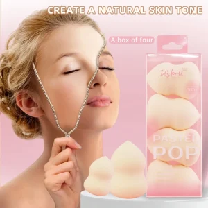 OEM ODM Beige Makeup Sponge Set Suitable for Liquid BB Cream Multiple Styles Available a Great Gift for Girls