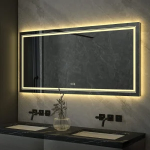 OEM ODM Custom Backlit LED Bathroom Mirror Anti Fog Dimmable Vanity Mirror Manufacturer