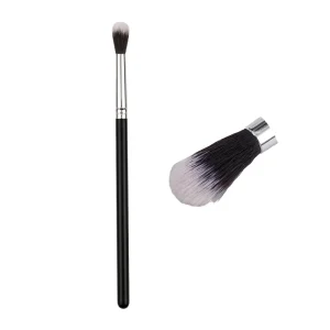 OEM ODM Custom Single Cosmetic Makeup Brush for Eye Shadow Synthetic Vegan Hair Wood Handle Eye Blending Brush