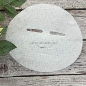 OEM ODM Customizable Soft Strong Water Absorption 28gsm Non Woven Dry Paper Facial Masks for Skin Care