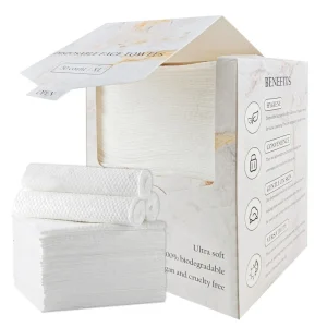 OEM ODM Disposable Cotton Face Towel for Sensitive Skin Feminine Use for Cleaning