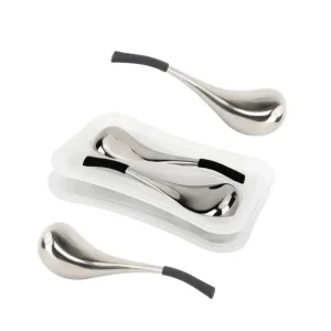 OEM ODM Facial Massage Spoon Face Eye Beauty Skin Care Tool Mini Stainless Steel Ice Globes Gua Sha Cryo Stick