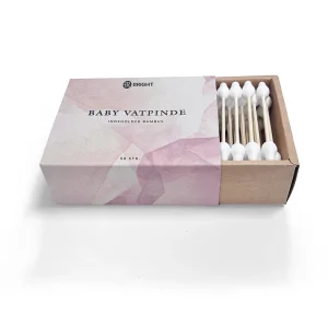 OEM ODM Individual Label PP Boxes Baby Paper Cotton Swab Jumbo Header Cotton Stick Buds Baby Use Eco Friendly Cotton Buds