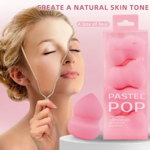 OEM ODM Rose Pink Makeup Sponge and Powder Puff Washable Facial Use for Foundation Powder Liquid Products for Normal Skin
