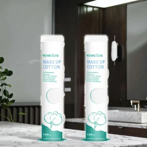 OEM ODM Soft Cotton 3-Layer Eco-Friendly Makeup Remover Tool Customized Label Nail Art Cleaning Pads Cosmetic Pads
