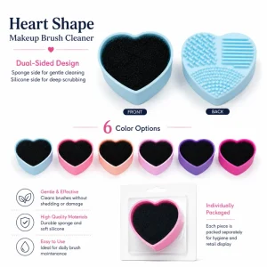 OEM Portable Dual-Sided Silicone Sponge Beauty Tools for Synthetic Hair Makeup Brush Set Makeup Brush Cleaner