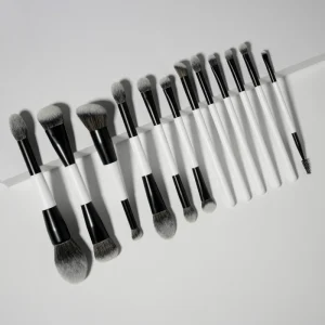 OEM Professional Makeup Brush Set Double Ended Makeup Brush Kit Cream Base Waterproof Brushes Set Makeup Bag