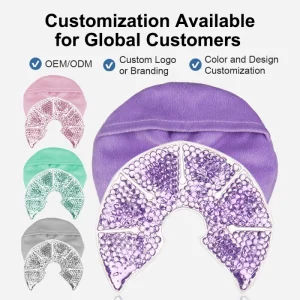 OEM Reusable Therapy Nipple Maternity Cooling Gel Breast Therapy Packs 2 Soft Covers Washable Nursing Pad