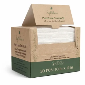 OEM Soft Disposable Hypoallergenic Eco-Friendly Viscose Tissue Comfortable Skin Towel Makeup Remover Home Facial Towel