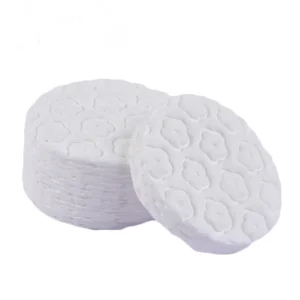 OEM Spunlace 3 Layer White Round High Quality Face Cleaning Cosmetic Facial Pad Disposable Makeup Remover Cotton Pads