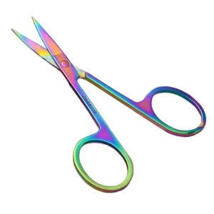 OEM Stainless Steel Laser Scissors Multipurpose Eyebrow Eyelash Hair Beauty Scissors with Smooth Edge for Shearing