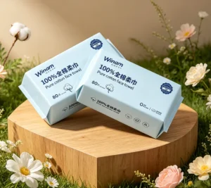OEM Thick Cotton Disposable Facial Cleansing Towels for Sensitive Skin Ultra Soft Lint-Free Eco-Friendly Hypoallergenic