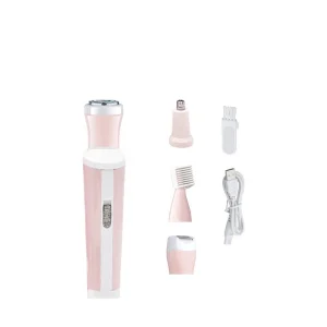 Oem 4 in 1 Electric Rechargeable Women’s Epilator ladies Shaver Painless Bikini nose eyebrow Trimmer hair removal body Groomer