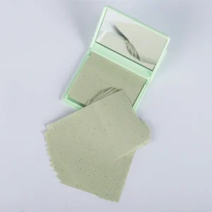 Oil Absorbing Blotting Sheets Paper Facial Tissue Paper Box Oil Blotting Paper With Mirror