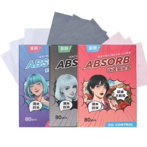 Oil Absorbing Sheet for Makeup Private Label Long Lasting Custom Logo Facial Blotting Paper Oil Absorbing SY044
