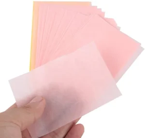 Oil Blotting Paper Facial Absorbing Sheets Hemp Pulps Material for Oily Skin Oil Control