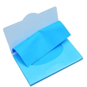 Oil Control Membrane Blue Oil Absorbing Membrane Film for Face Facial Cleansing Tissue Blotting Papers for Men and Women